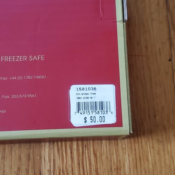 Spode Christmas Tree Shaped Dish (9in) - NWT! - Picture 5 of 9